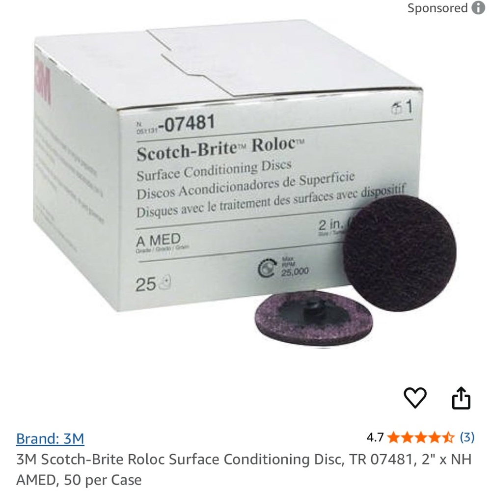 Scotch-Brite Roloc Surface Conditioning Disc - Purple